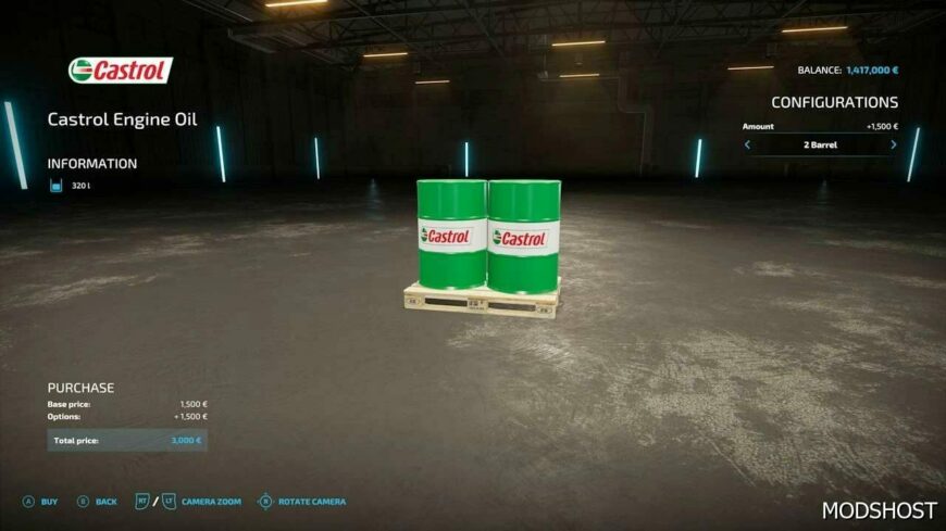 FS22 Mod: Castrol OIL Addon (Featured)