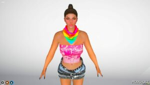 GTA 5 Player Mod: Pride Neck Bandana for MP Male and Female (Featured)