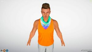 GTA 5 Player Mod: Pride Neck Bandana for MP Male and Female (Image #2)