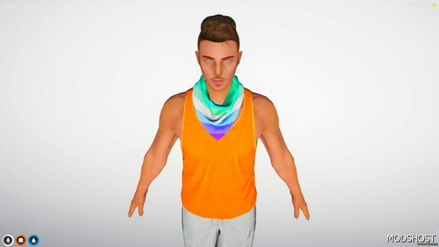 Pride Neck Bandana for MP Male and Female GTA 5 Player Mod - ModsHost