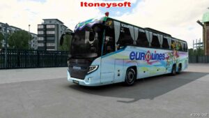 ETS2 Scania Mod: Touring Euro Line Professional Bus 1.50 (Featured)