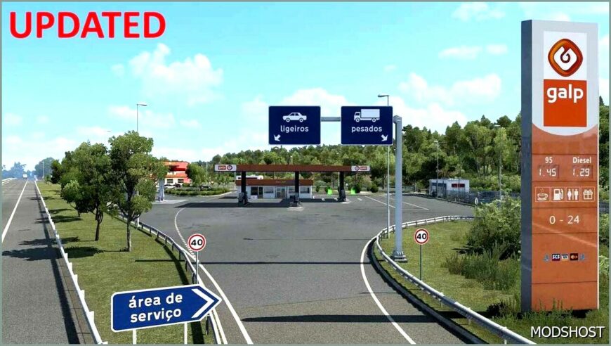 ETS2 Mod: Real European GAS Stations Reloaded 1.50 (Featured)