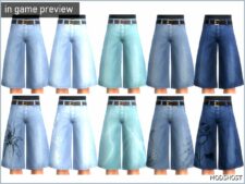 Sims 4 Everyday Clothes Mod: Baggy Jorts for Male (Image #2)