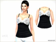 Sims 4 Elder Clothes Mod: Lace TOP (Featured)