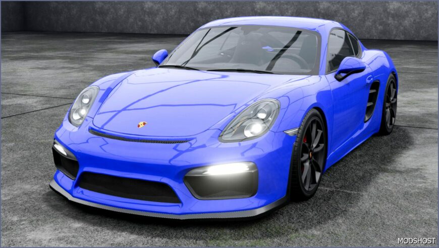 BeamNG Porsche Car Mod: Cayman 718/981 0.32 (Featured)