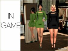 Sims 4 Teen Clothes Mod: Sara – Mini Dress (Image #2)