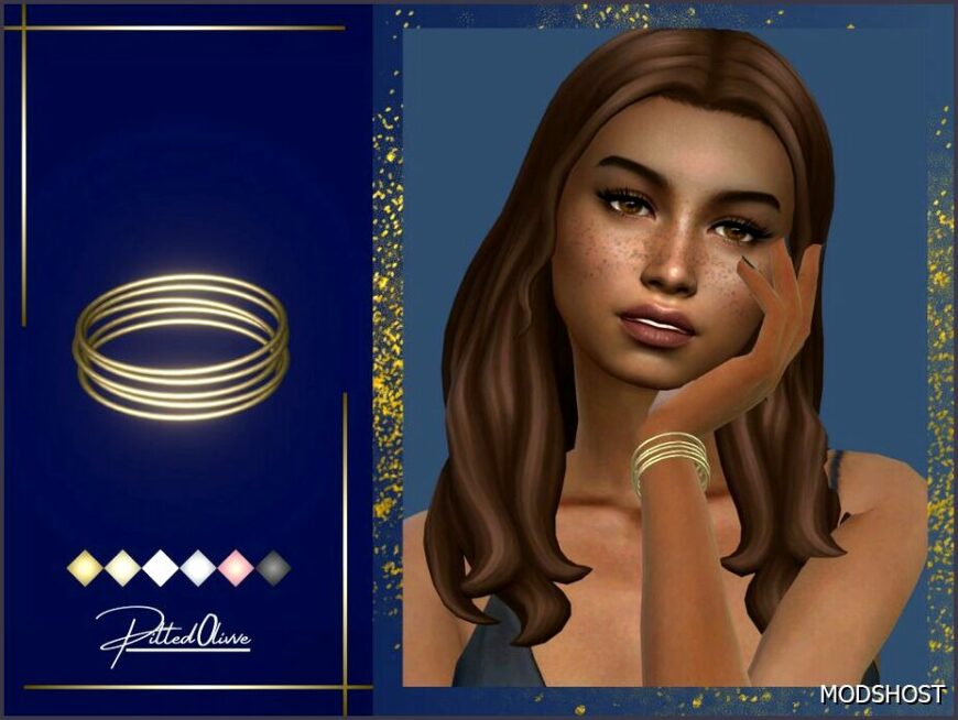 Sims 4 Female Accessory Mod: Tamara Bangle Bracelet (Featured)