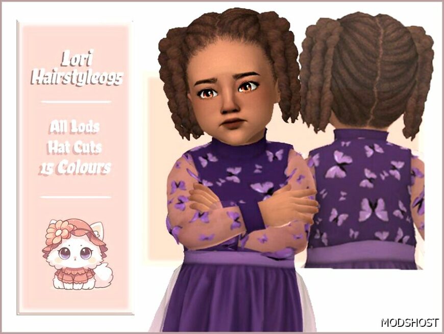 Sims 4 Kid Mod: Lori Hairstyle (Toddler) (Featured)
