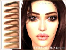 Sims 4 Eyebrows Hair Mod: N242 (Featured)