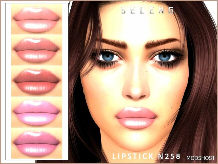 Sims 4 Lipstick Makeup Mod: N258 (Featured)