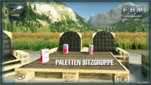 FS22 Mod: Pallet Seating Group (Featured)