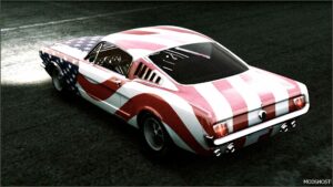 GTA 5 Ford Vehicle Mod: Mustang Fastback Stars and Stripes (Image #2)