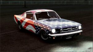 GTA 5 Ford Vehicle Mod: Mustang Fastback Stars and Stripes (Image #3)