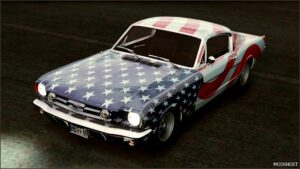 GTA 5 Ford Vehicle Mod: Mustang Fastback Stars and Stripes (Image #4)