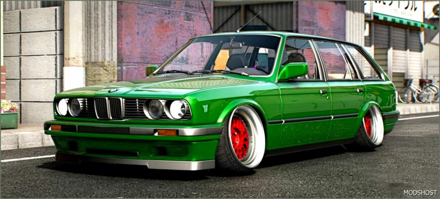 GTA 5 BMW Vehicle Mod: E30 Touring Stationed 5 Seater (Featured)