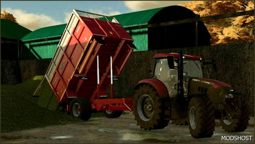 FS22 Mod: Broughan 1 Axle Grain / Silage Trailer (Featured)