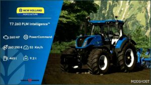 FS22 NEW Holland Tractor Mod: T7 LWB Plmi V1.0.0.1 (Image #4)