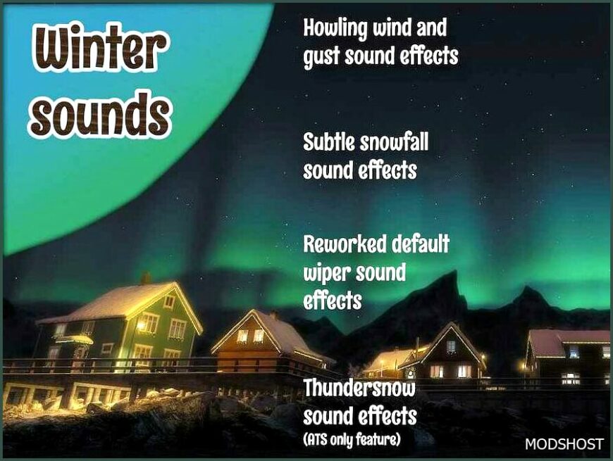 ETS2 Winter Mod: Sounds Version 7 1.50 (Featured)