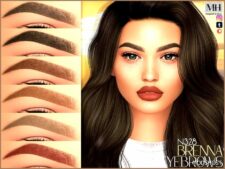 Sims 4 Eyebrows Hair Mod: Brenna Eyebrows N328 (Featured)