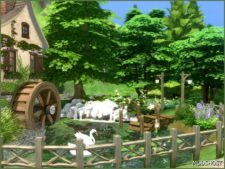 Sims 4 House Mod: Amethyst Falls Cottage (NO CC) (Image #4)