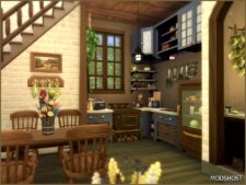 Sims 4 House Mod: Amethyst Falls Cottage (NO CC) (Image #7)