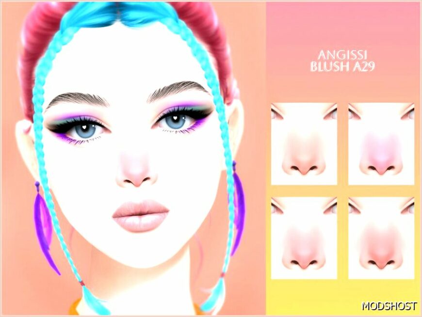 Sims 4 Female Makeup Mod: Blush A29 (Featured)
