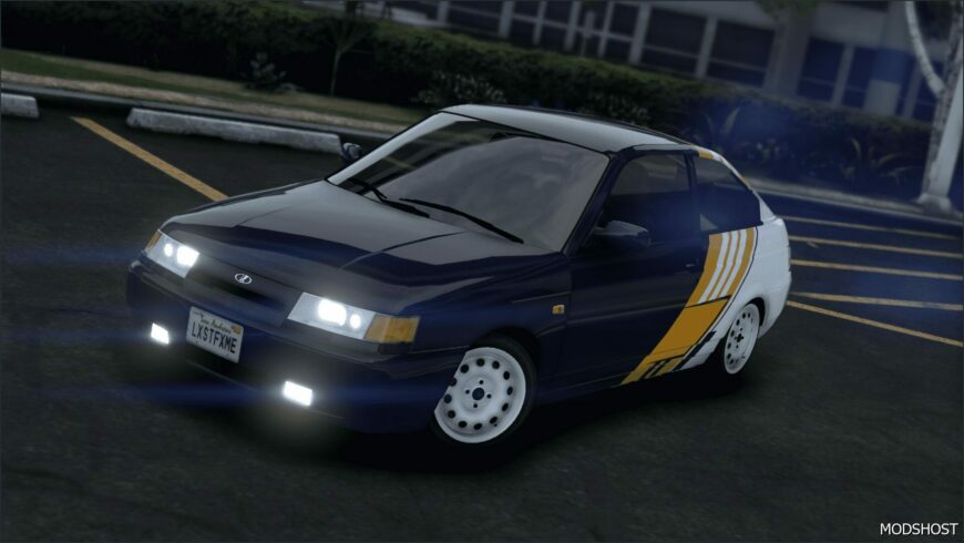 GTA 5 Vehicle Mod: 2004 Lada 2112 Coupe Add-On | Plates | Extras | Livery | Template (Featured)