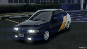 GTA 5 Vehicle Mod: 2004 Lada 2112 Coupe Add-On | Plates | Extras | Livery | Template (Image #2)