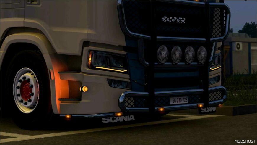ETS2 Scania Part Mod: Orange DRL for Scania R/S 2016 by Ebersdorfgaming (Featured)