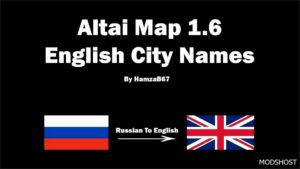 ETS2 Mod: Altai Map English City Names V1.1 1.50 (Featured)