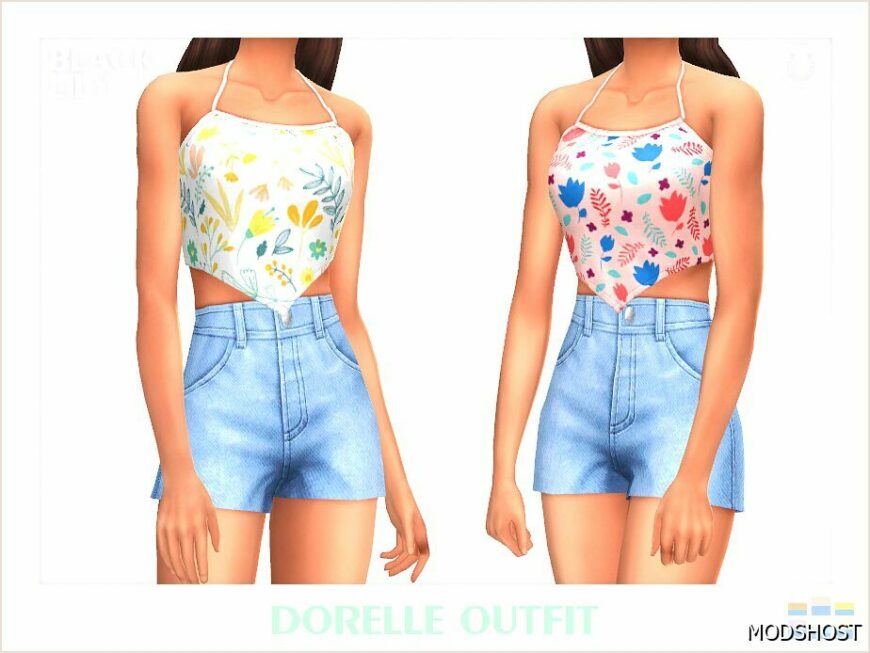 Sims 4 Teen Clothes Mod: Dorelle Outfit (Featured)