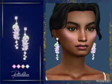 Sims 4 Female Accessory Mod: Wisteria Earrings (Featured)