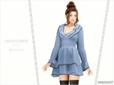 Sims 4 Party Clothes Mod: Dirk Dress (Image #2)