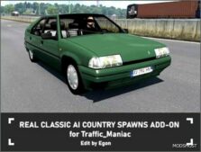 ETS2 Mod: Real Classic AI Country Spawns Add-On for TrafficManiac 1.50 (Featured)