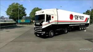 ETS2 Mod: Combo Skina WIT Transport BV 1.50 (Featured)