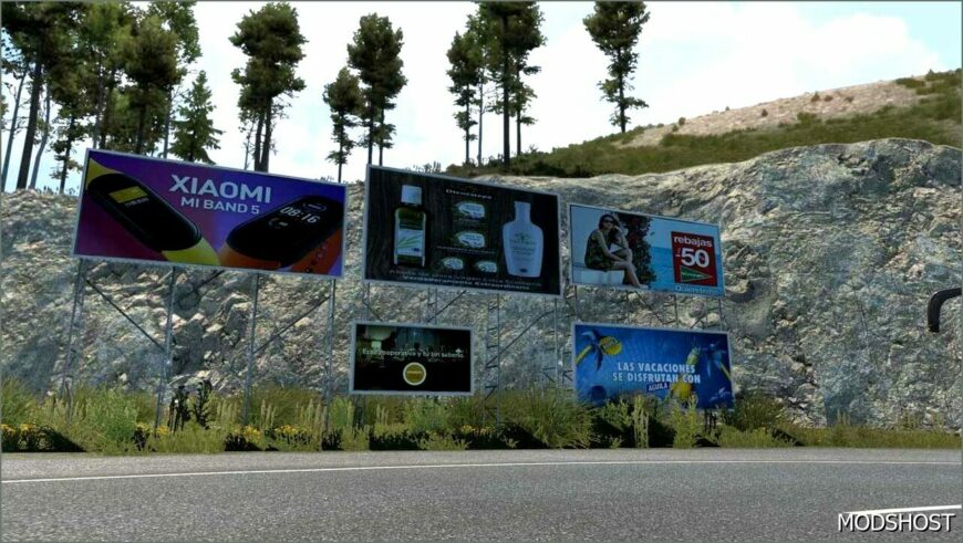 ETS2 Mod: Mupis, Opis and Canopies from ALL over Europe with Real Advertising 1.50 (Featured)
