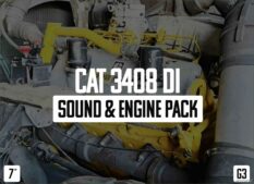 ATS Caterpillar Part Mod: CAT 3408DI Sound & Engine Pack V1.2 (Featured)
