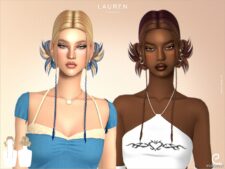 Sims 4 Female Mod: Lauren Hairstyle (Featured)