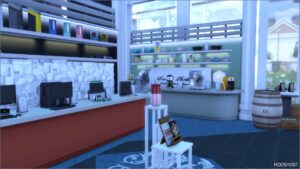 Sims 4 House Mod: Simsbury's Supermarket (No CC) (Image #3)