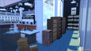 Sims 4 House Mod: Simsbury's Supermarket (No CC) (Image #4)