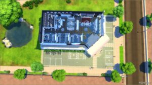 Sims 4 House Mod: Simsbury's Supermarket (No CC) (Image #8)