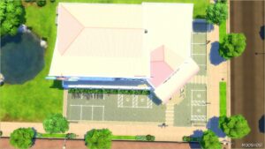 Sims 4 House Mod: Simsbury's Supermarket (No CC) (Image #9)