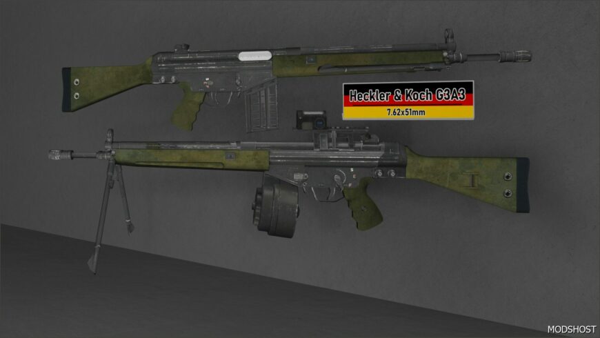 GTA 5 Weapon Mod: Heckler & Koch G3A3 (LMG) (Featured)