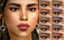 Sims 4 Eyebrows Hair Mod: Rose Eyebrows (Featured)