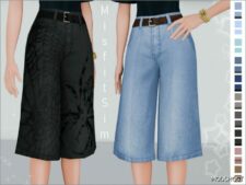 Sims 4 Elder Clothes Mod: Baggy Jorts for Female (Featured)