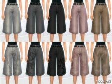 Sims 4 Elder Clothes Mod: Baggy Jorts for Female (Image #3)