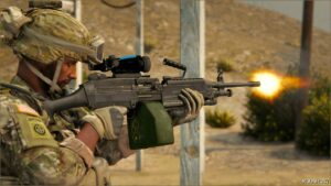 GTA 5 Weapon Mod: M249 SAW (Image #3)