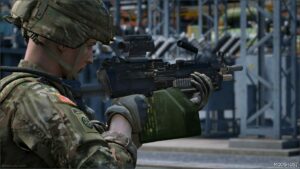 GTA 5 Weapon Mod: M249 Paratrooper (Image #4)