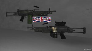 GTA 5 Weapon Mod: L110A2 Minimi (Image #6)