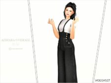 Sims 4 Adult Clothes Mod: Adhara Overall (Image #2)